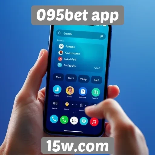 Interface do 095bet app em dispositivos móveis